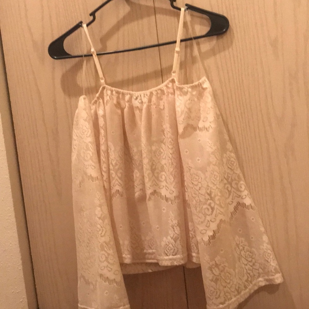 Off shoulder crochet top
